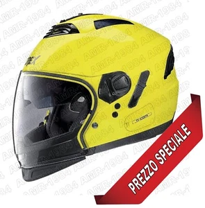 CASCO NOLAN GREX G4.2 N-COM EX N43E AIR GIALLO COL.26 Tg. " M " LED YELLOW