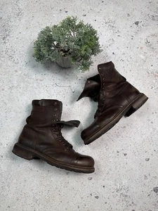 Vintage Diesel Combat Boots Avant Garde Size 41 Us 8 Brown Y2K Army - Imagen 1 de 24