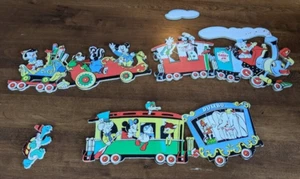 Vintage Walt Disney Casey Jr Circus Train Wall Hanger Set of 5 - Picture 1 of 9