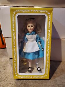 1983 Effanbee Alice In Wonderland 12'' Doll Walt Disney #3398 NRFB Damaged Box