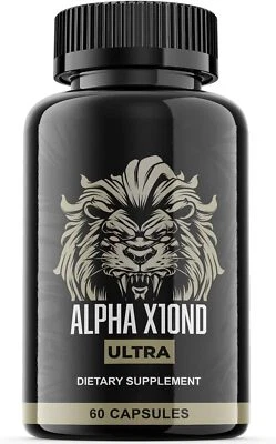 Alpha X10ND Ultra Pills - Alpha X10ND para soporte de vitalidad masculina ORIGINAL -1 paquete Foto 1 de 3