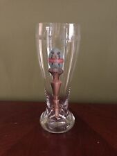 Tommy Bahama Pilsner Beer Glass Singing Macaws Pale Ale Tap Handle ~ 9" Tall