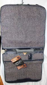 EL DORADO Jordache Garment Suit Bag Hanging Folding Brown Tweed 45" (NEW) - Picture 1 of 4