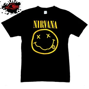 Nirvana - Vintage Smiley Face - Official Band T-Shirt - Picture 1 of 2