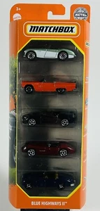 Paquete de 5 Matchbox Blue Highways II 2020 Aston Martin Austin Healey Camaro Jaguar - Imagen 1 de 4
