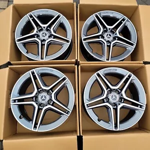 MERCEDES C CLASS 18” AMG ALLOY WHEELS RIMS W205 V Vito W204 4x Genuine. - Picture 1 of 13
