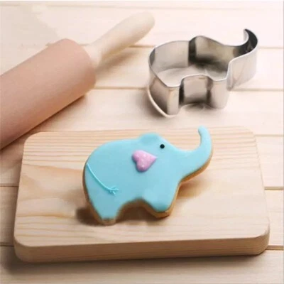 Stainless Steel Cute Baby elephant Cookie Fruit Cheese Sandwich Cutter - Bild 1 von 2