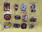 12  ASSORTED GRATEFUL DEAD SONG TITLE  JERRY GARCIA  RELIX PINS  - GREAT GIFT !