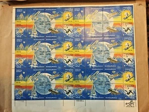 SPACE ACHIEVEMENTS FULL SHEET (48) 18 CENT STAMPS GLASSINE SHIP - Picture 1 of 2