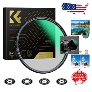 Ultra-Slim 105mm Polarizer Filter with 28-Layer Coating - Capture Vivid Shots - Picture 1 of 9