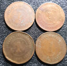 1897-1898 Straits Settlement  1 Cent coin 4pcs F(+FREE 1 coin) #26518