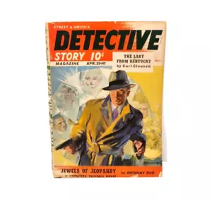 Detective Story April 1940 Vintage Pulp Street & Smith The Lady from Kentucky - Picture 1 of 7