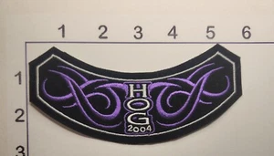 2004 HOG Patch Harley Davidson Owner's Group 5" Iron On Black Rocker Motorcycle - Picture 1 of 1