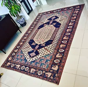 Superb Antique Hand-knotted Rug 6’ 5” x 9’ 4” (INV1372) 6x9 - Picture 1 of 12
