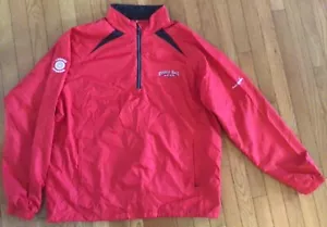 Ahead Extreme Russell Hall Open Red Pullover 1/4 Zip Windbreaker Jacket Size L - Picture 1 of 8