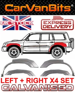 JUEGO DE PANELES DE REPARACIÓN DE ARCO DE RUEDA DELANTERA Y TRASERA NISSAN PATROL Y61 GY61 97-09 5 PUERTAS - Imagen 1 de 12