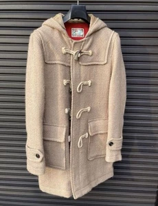 Ring Jacket Duffle Coat with Hood, Unique Fabric, Used - Picture 1 of 6