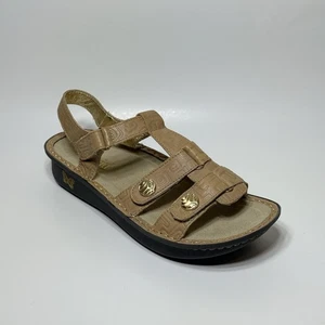 Alegria Kleo Leder Sandalen Slingback hellbraun Gr. EU 41 / US 10-10,5 verstellbare Riemen - Bild 1 von 16