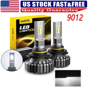 6500K Xenon LED 9012 White HIR2 Headlight Bulbs HI/LO Beam 40000LM 5 Brighter - Picture 1 of 11