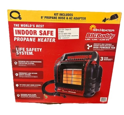 Nuevo en caja - Unidad de calentador de gas Mr. Heater Big Buddy 4.000-18.000 BTU Foto 1 de 4