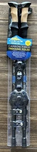 Cascade Mountain Tech Carbon Fiber Trekking Poles - NEW - Black Quick Lock - Bild 1 von 5