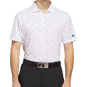 Adidas Golf Men's Ultimate365 Printed Mesh Polo Shirt, Brand New - Picture 1 of 35