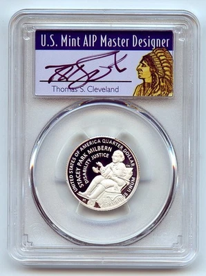 2025 S 25C Silver Stacey Park Milbern Quarter PCGS PR70DCAM FS Cleveland Native - Image 1 of 2