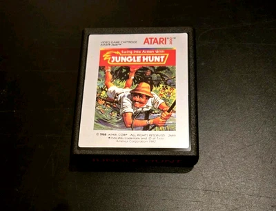 Jungle Hunt Atari 2600 Cartridge *HIGH GRADE FROM SEALED BOX/SUPER CLEAN LABEL* - Image 1 of 2