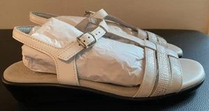 Sandalias de cuña SAS Tripad Comfort Capri blancas con correa en T y hebilla para mujer zapatos 9W - Imagen 1 de 11
