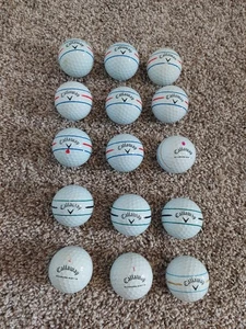 15 Callaway Chrome Soft 360 Triple Track Golf Balls in AAAA Condition - Picture 1 of 5