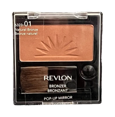Revlon Bronzer W/ Brush and Pop-Up Mirror 6323-01 Natural Bronze - Sealed - Image 1 of 4