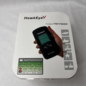 Portable Fish Finder F33P By HawkEye Black USB 2.3" Glare-Free Backlight Display - Picture 1 of 12