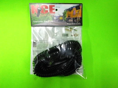 NCE DCC #209 Coiled Throttle Cable 6ft W/RJ12 ends for Cab04 Cab06 Procab NEW!!! - Image 1 of 2