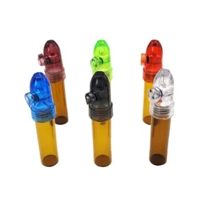 Portable Inhalation Bottle 55/65/85mm Container Glass Small Bottle Box Pill Box - Picture 1 of 12