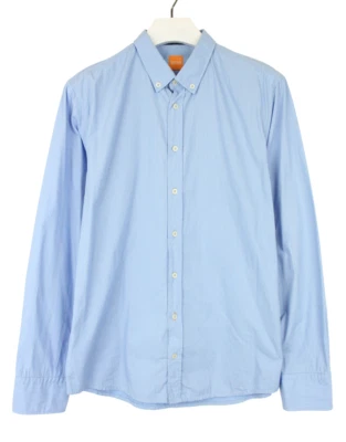 Hugo Boss EdipoE Slim Fit Camisa Formal Hombre Grande con Botones Cuello Diseño - Imagen 1 de 4