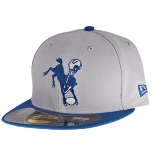 NFL New Era 59Fifty Indianapolis Passformmütze Größe 6 7/8 Retro Pferd Logo Gr. - Bild 1 von 2