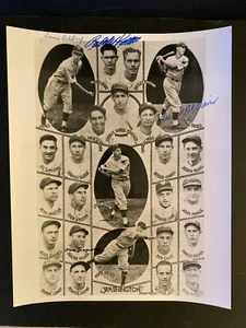 1937 Washington Senators Team Photo AUTOGRAPH Travis/Lewis/Weaver/Millies PLUS 1 - Picture 1 of 4