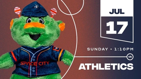 Houston Astros Orbit Greenie Baby Sat July 17, 2022 Cover