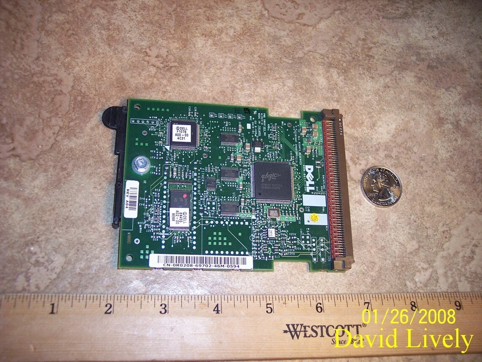 Dell R0208 Poweredge PE2600 PE2650 Backplane Board CN-0R0208 2600 2650 - Image 1 of 1