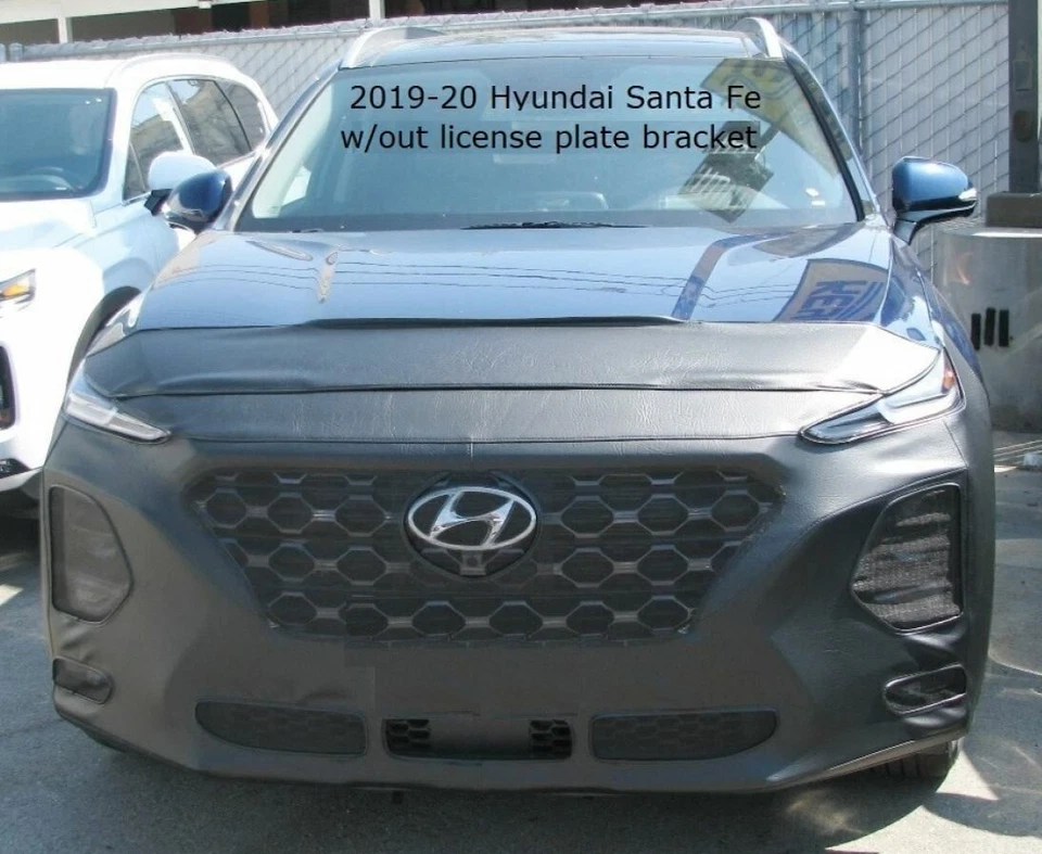 Lebra 前端面具文胸防撞罩适用于 2019 年现代圣达菲带 F.Plate — 第 1/4 张图片