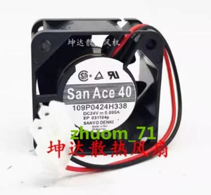 1PC SANYO 109P0424H338 4028 24V 0.095A Axial flow cooling fan - Picture 1 of 2