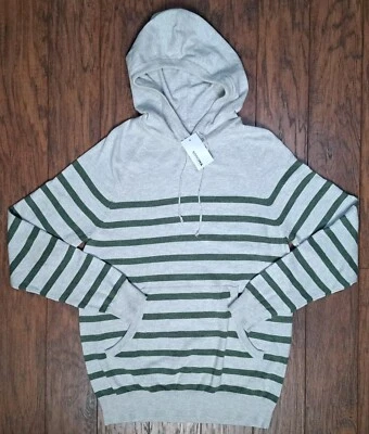 Sonoma The Super Suave Suéter Sudadera con Capucha Para Hombre Grande Horizontal Rayas Gris  Foto 1 de 4