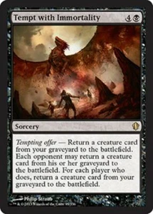 TENTACIÓN CON INMORTALIDAD CASI NUEVO Comandante 2013 Magic The Gathering Negro - Brujería Rara - Imagen 1 de 1