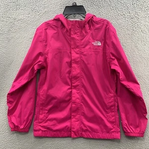 The North Face Hyvent Hot Pink Girl’s Windbreaker Rain Jacket Coat Size L 14/16 - Picture 1 of 14