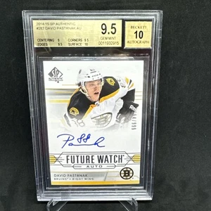 2014 SP AUTHENTIC #282 DAVID PASTRNAK FUTURE WATCH AUTO RC /999 BGS 9.5 - Picture 1 of 2