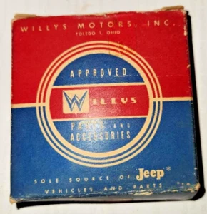 NOS 1946-1950 Willys Jeep Wagon GLASS Tail Light Lens 642232 - Foto 1 di 4