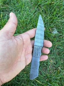 Handmade Damascus Steel Blank blade Skinning knife Tactical Survival Knife Blank - Picture 1 of 4