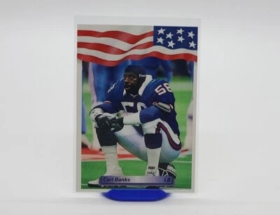 1992 AW All World CARL BANKS New York Giants Card - Image 1 of 4