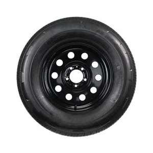 eCustomrim Radial Trailer Tire On Rim ST205/75R15 15X5 5-4.5 Load Range C Bla... - Picture 1 of 9