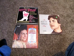 Lot 4 Country 12" Vinyl Albums 1960-1970's KITTY WELLS Story, Cream of,Favorites - Picture 1 of 2